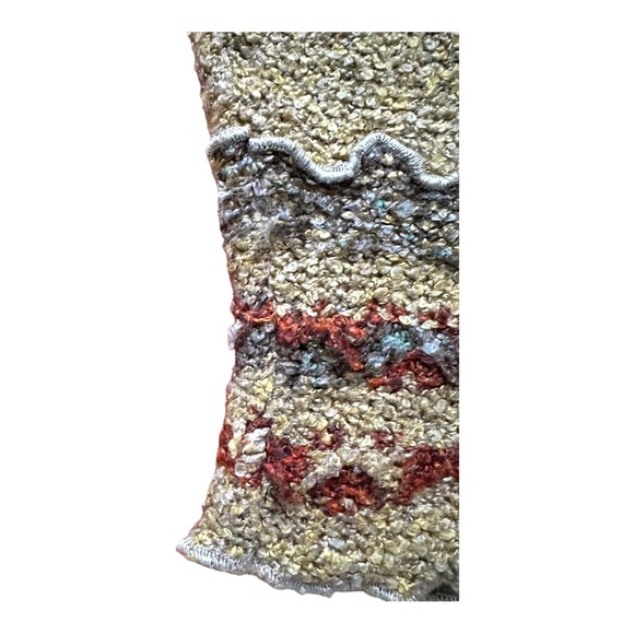 Mirasati Paris Green Multicolor Asymmetrical Sweater Size M - Picture 8 of 12